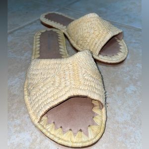 Jeffrey Campbell Raffia Slides